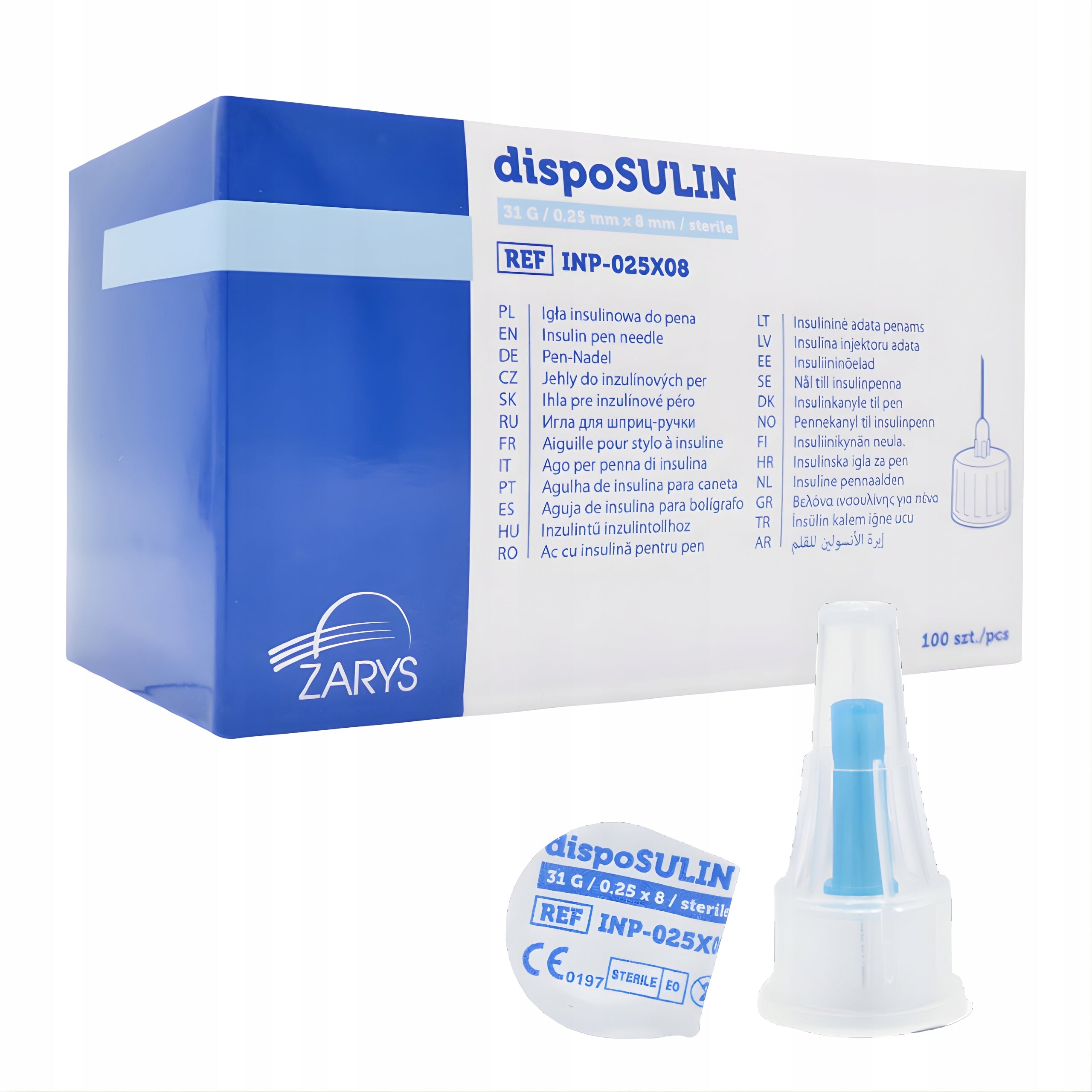 Insulin needle for pen dispoSULIN 31G/0,25mmx8mm 100pcs