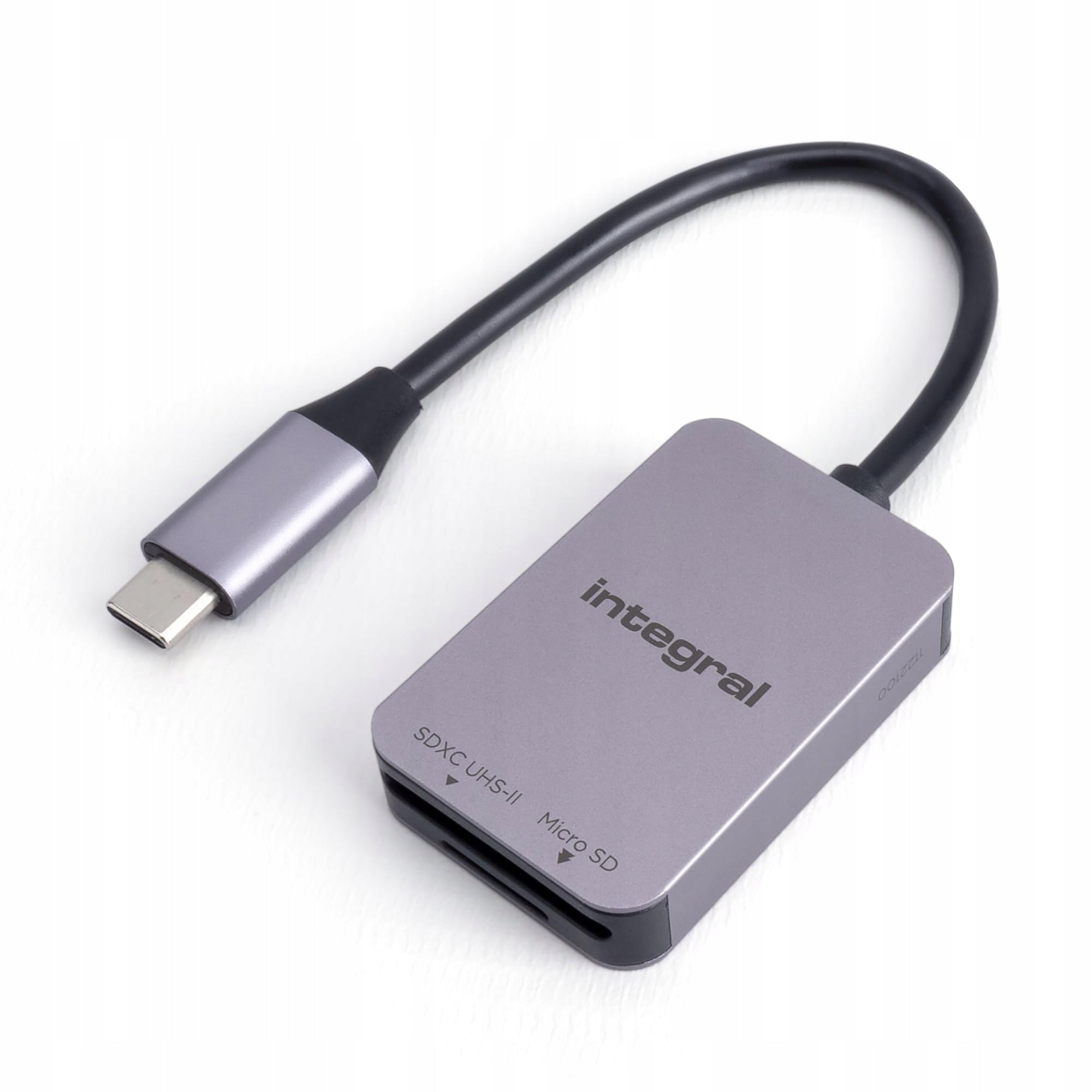 Integral Dual Slot UHS-II V90/V60 SD 4.0 & microSD Memory Card Reader Adapter