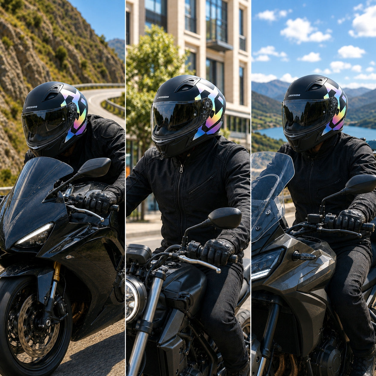 Integral helmet Cassida Orbit with Hologram XS ECE 22.06 blend under intercom Packaging status original