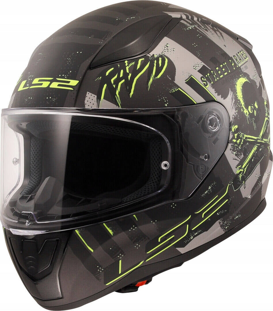 Integral helmet LS2 FF353 RAPID II PIRATES M.TITANIUM ECE 22.06 approval