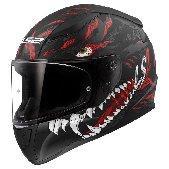 Integral helmet LS2 Rapid II ECE 22.06 Kaiju Black Red XXL