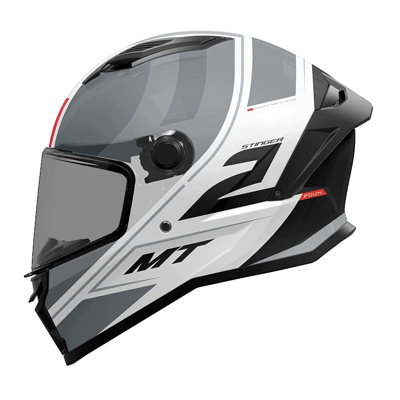 Integral helmet MT Helmets STINGER 2 POUN B2 grey/white/matte S