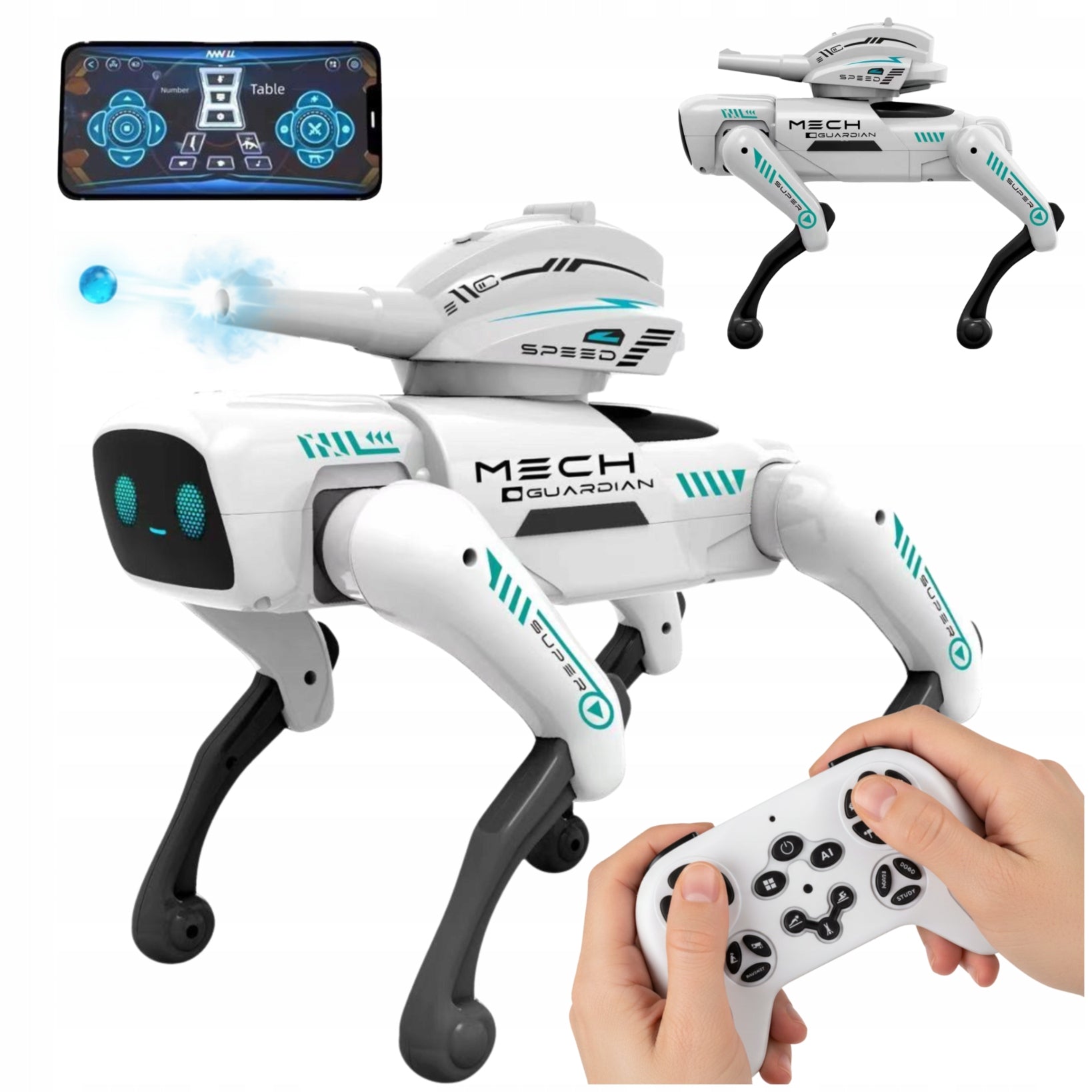 Intelligent DOG ROBOT 20 + Functions Remote Control Application Programmable