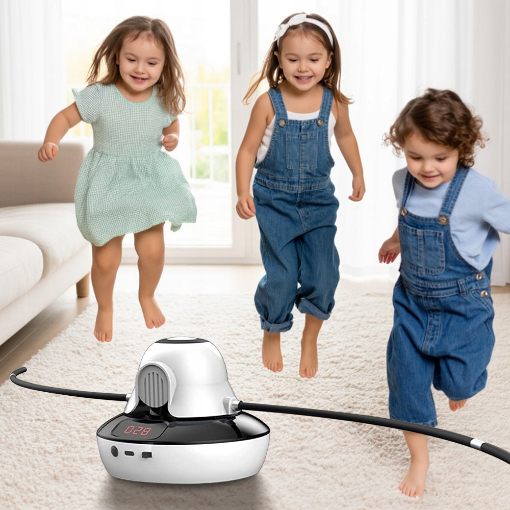 Intelligent Jumping Machine White Electric Jump Rope 10 Levels Brand no brand