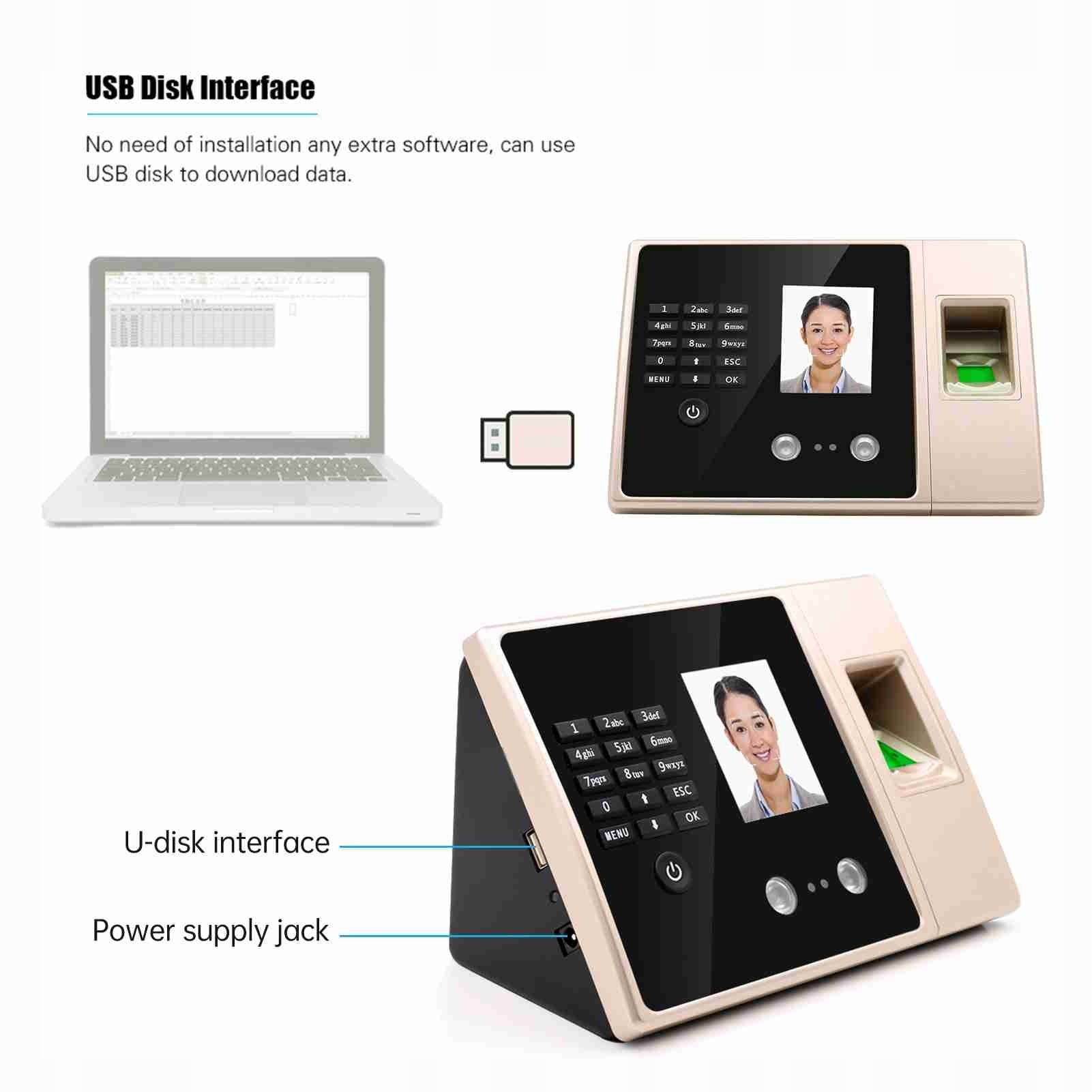 Intelligent biometric working time recording machine based on o Printing technology other