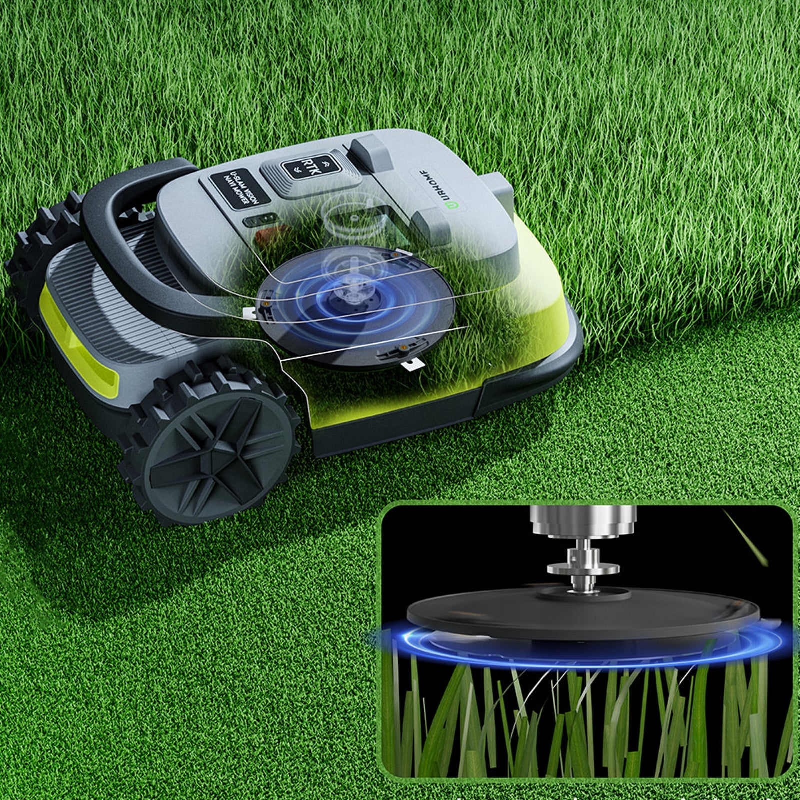 Intelligent lawn mowing robot M10, RTK+AI vision fusion, APP control Mowing performance 1000 m²