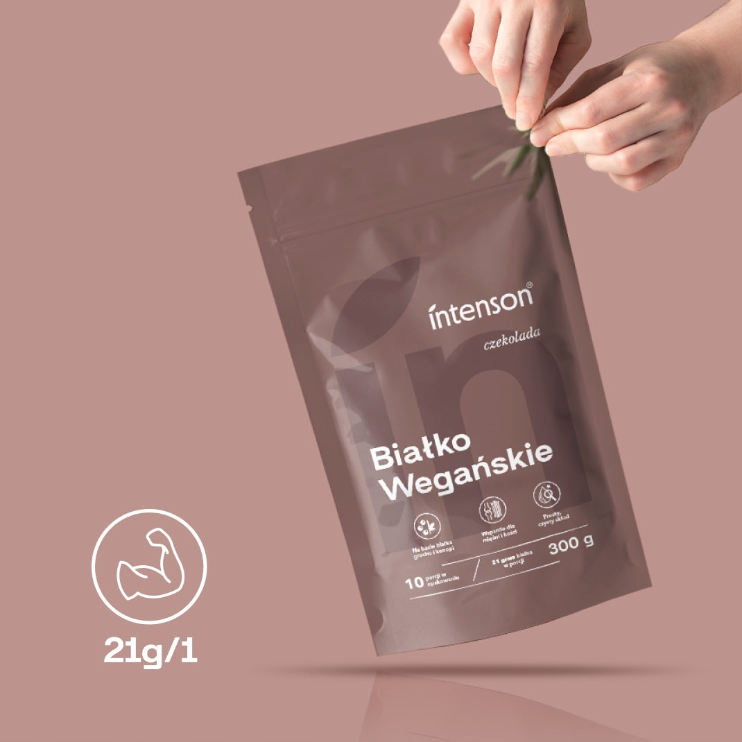 Intenson Vegan Protein 0,9KG (Chocolate Vanilla White Chocolate) 3X 300G Brand Intenson