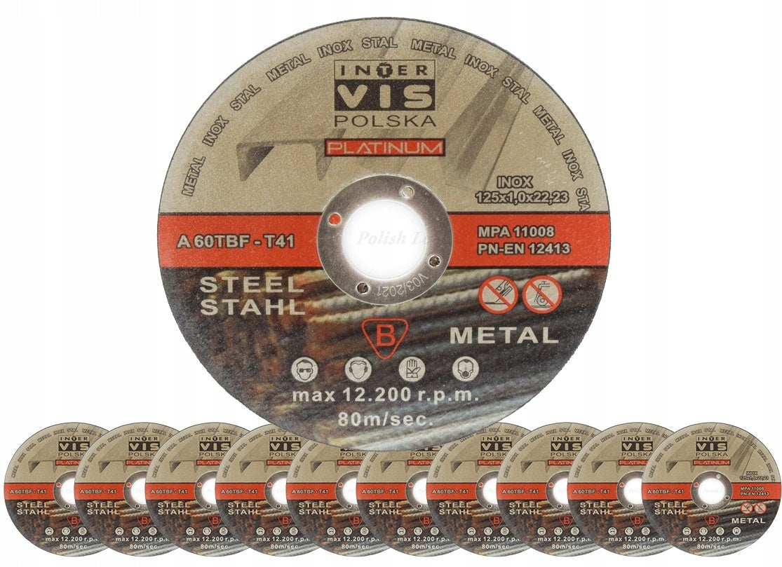 InterVis INOX 125x1 Steel Metal Cutting Disc