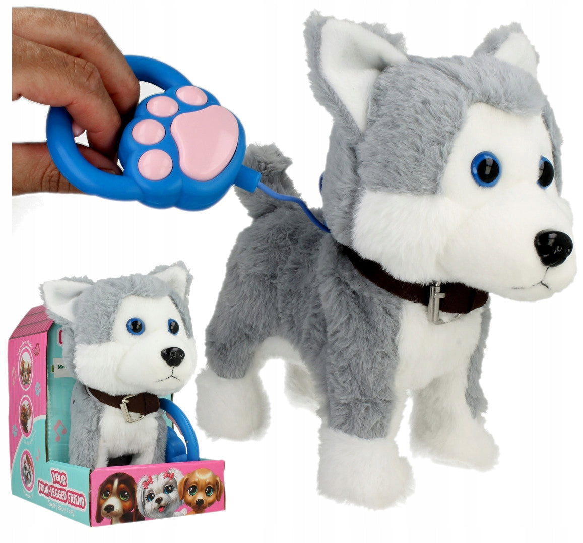 Interactive Husky Dog Remote Controlled Dog Responds to Sounds and Touch