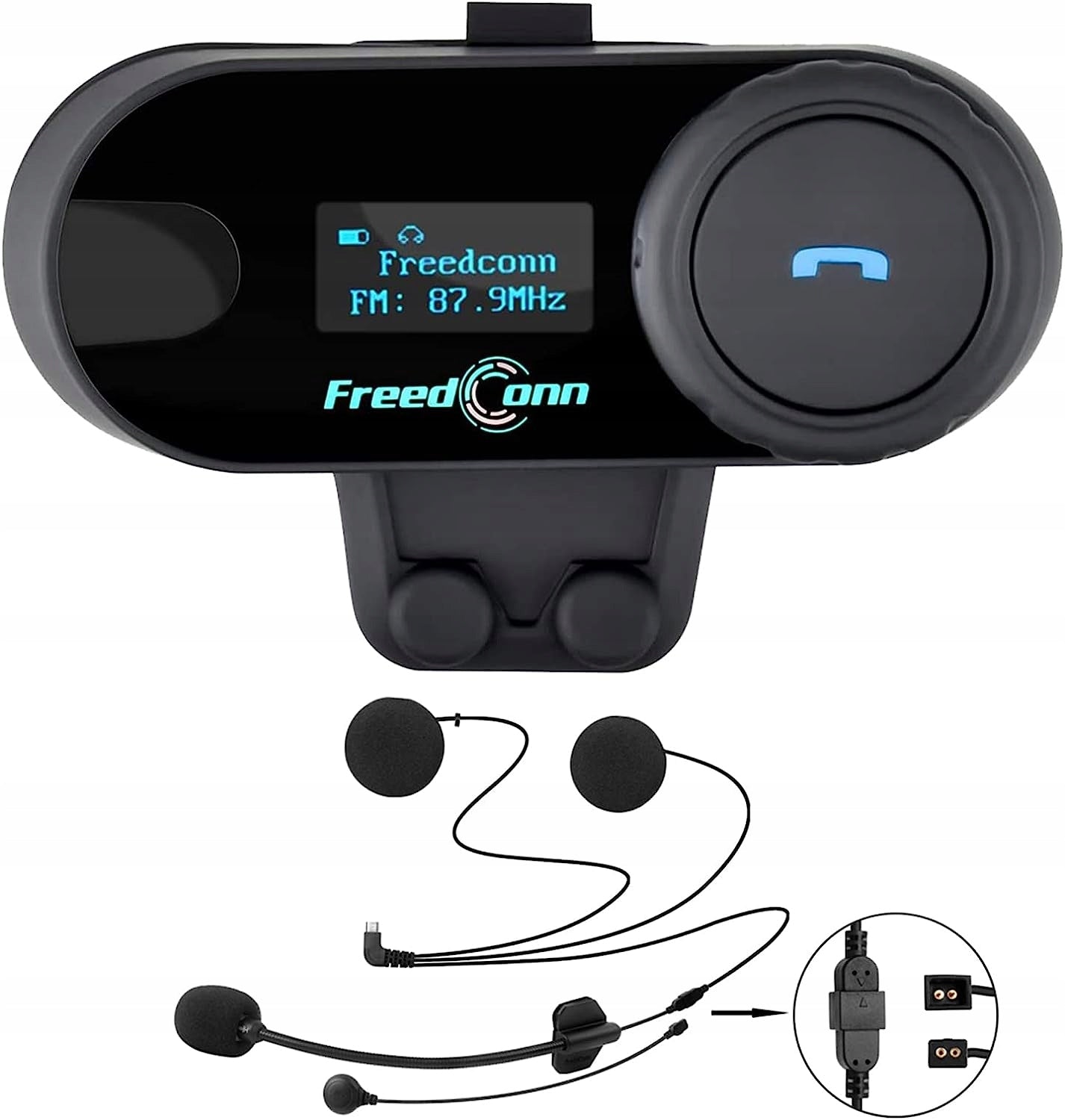 Intercom FreedConn T-Com SC black Bluetooth FM Radio
