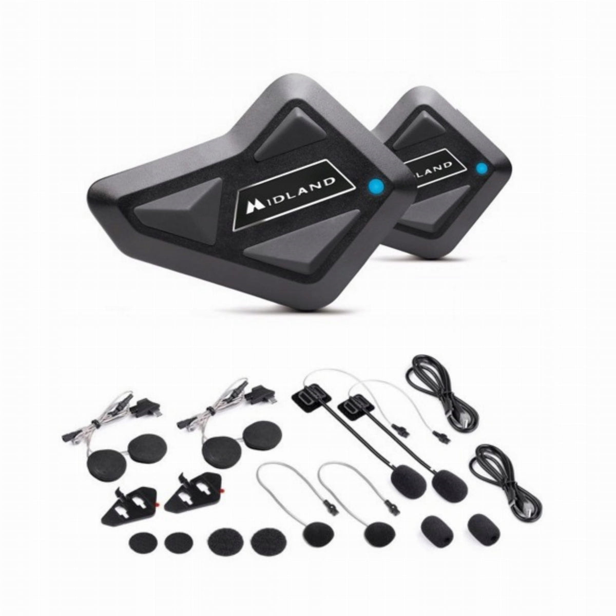 Intercom bluetooth 2 helmets midland BT mini 200M!!! Polish manual!!! Certificates of conformity CE WEEE