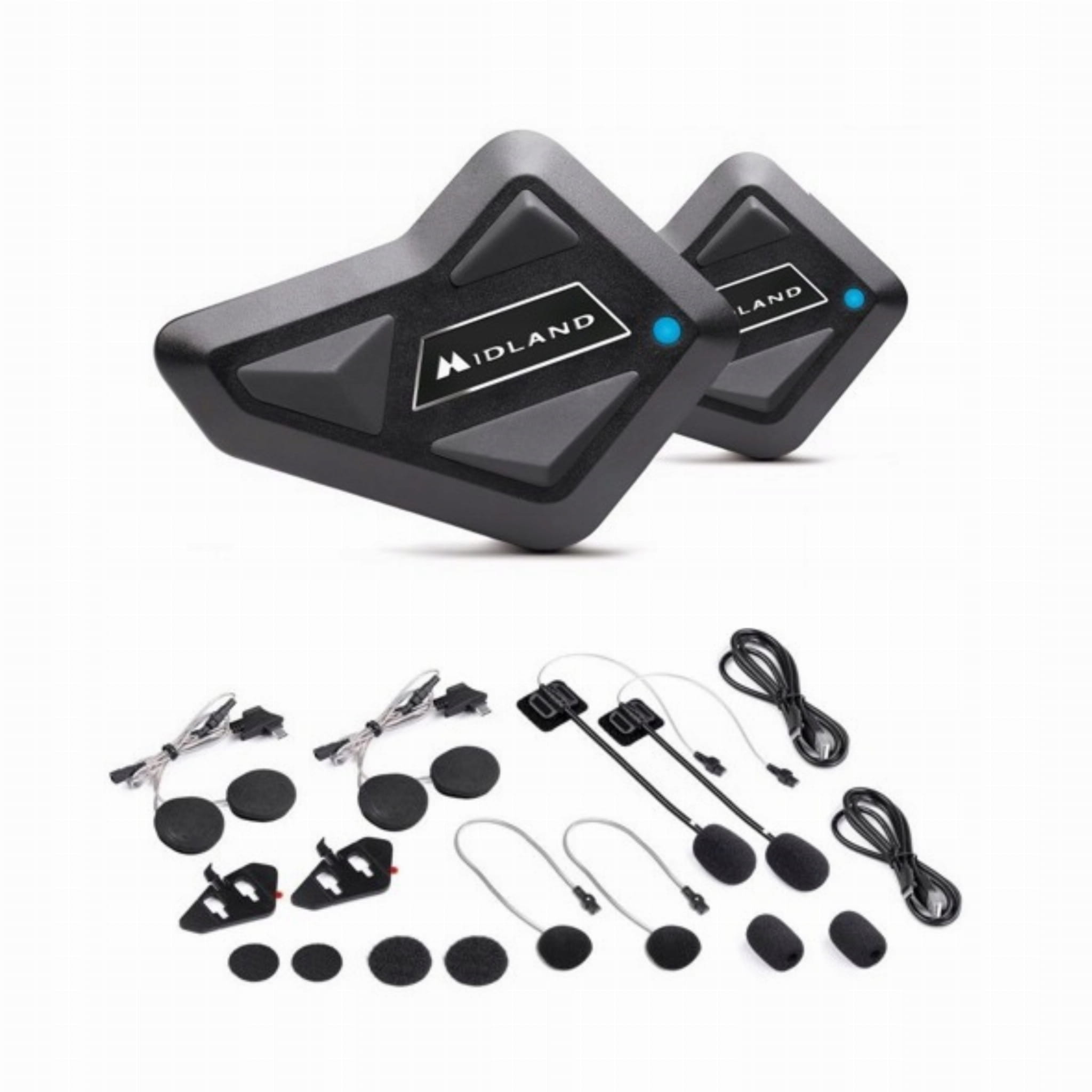 Intercom bluetooth 2 helmets midland BT mini 200M!!! Polish manual!!! Certificates of conformity CE WEEE
