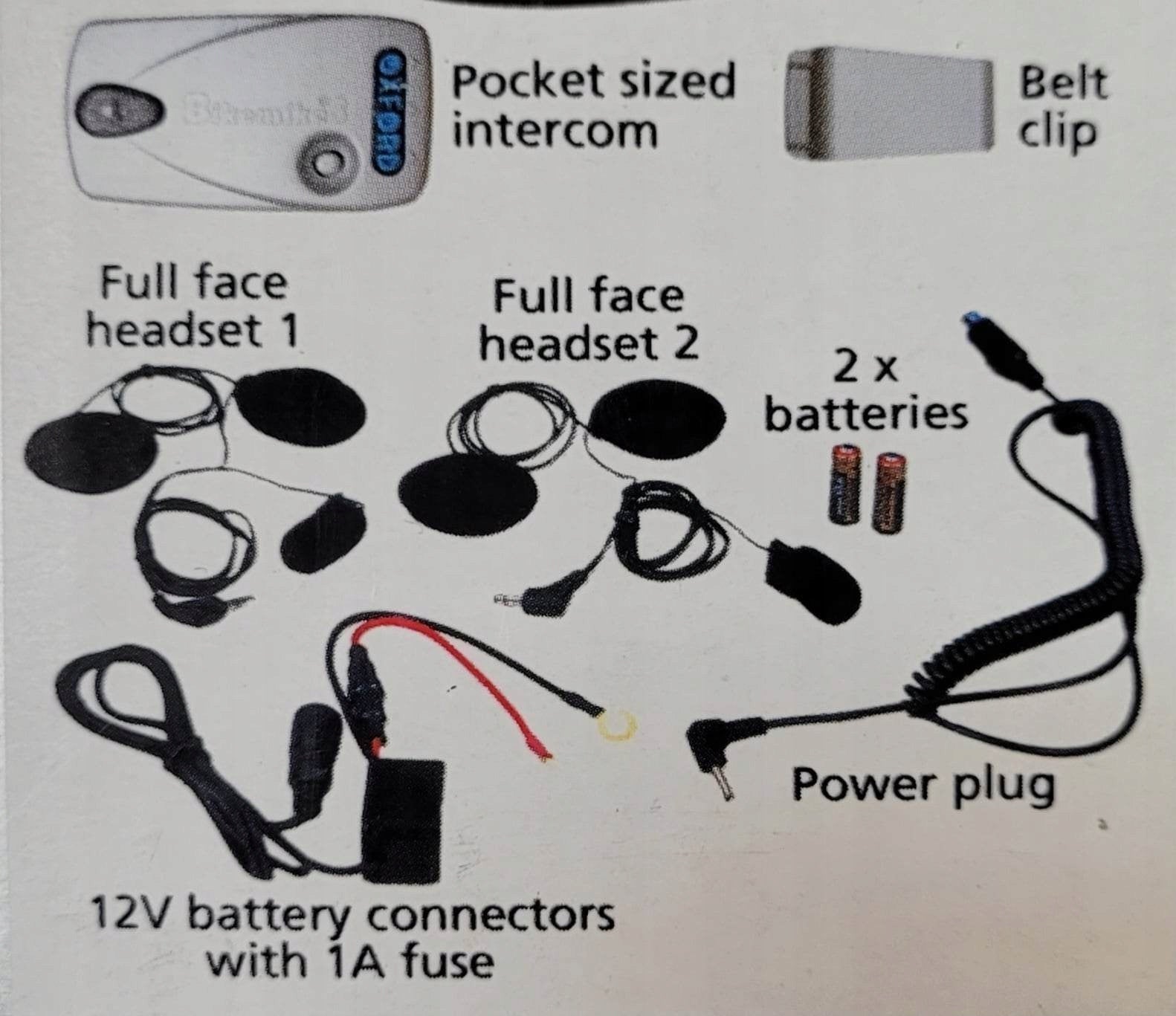 Intercom by OXFORD BIKE MIKE 3 YAMAHA SUZUKI Manufacturer Oxford