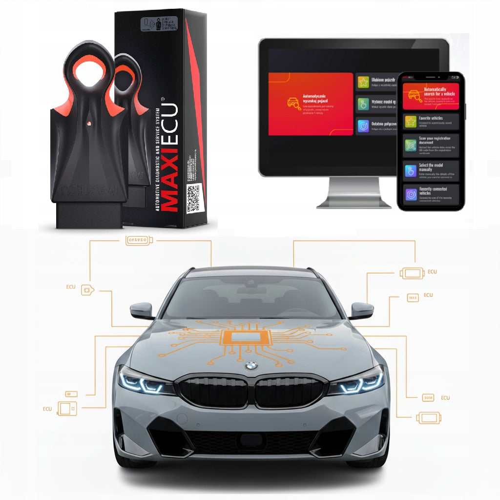 Interface 4 GEN WiFi BT + MaxiEcu 3 program DPF SRS ABS + license 3 brand