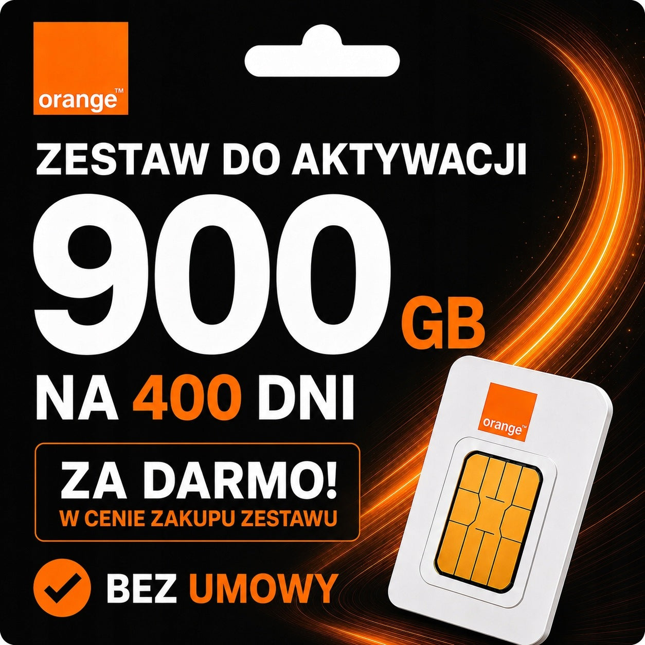Internet Mobile Orange 900GB for 400 days SIM Card Router Alarm GPS Camera