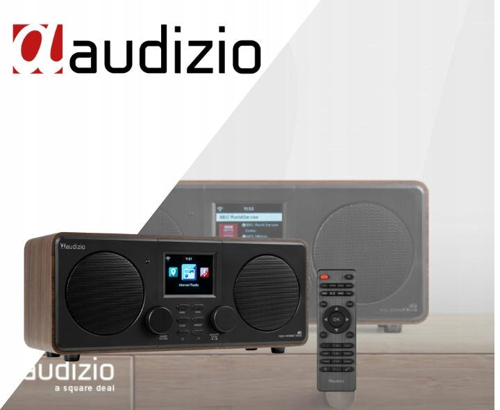 Internet Radio Audizio brown DAB+ FM USB Bluetooth Speakers WiF Packaging status original