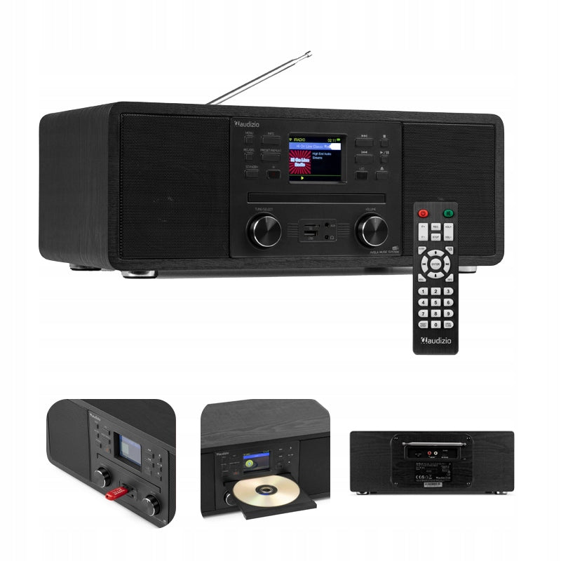 Internet Radio WIFI BT 5.0 CD USB MicroSD FM Radio DAB+ Audizio