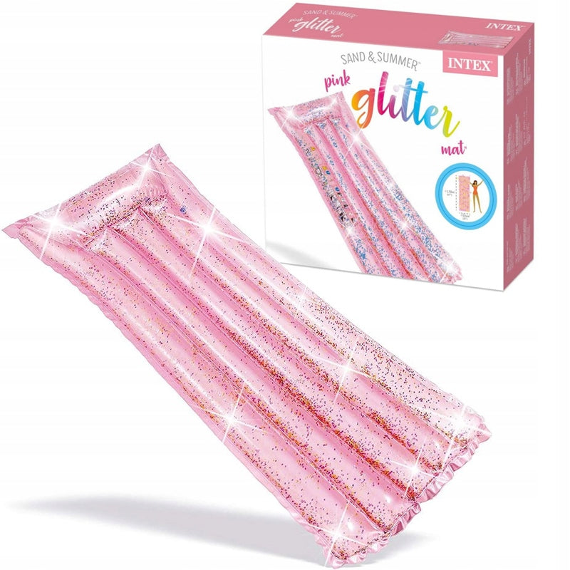 Pripučiamas paplūdimio čiužinys Intex Glitter, 170x53x15 cm