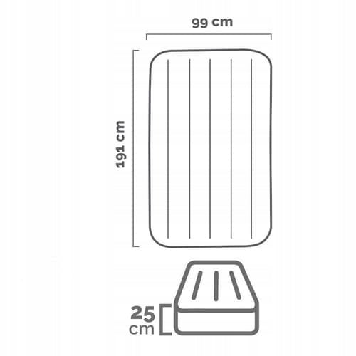 Intex 64146 Nafukovací postel Twin 99x19x25cm s pumpou Brand Intex