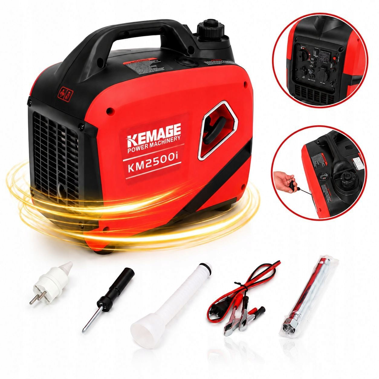 Inverter Generator Set 2,2kW Kemage Gasoline Silent Generator