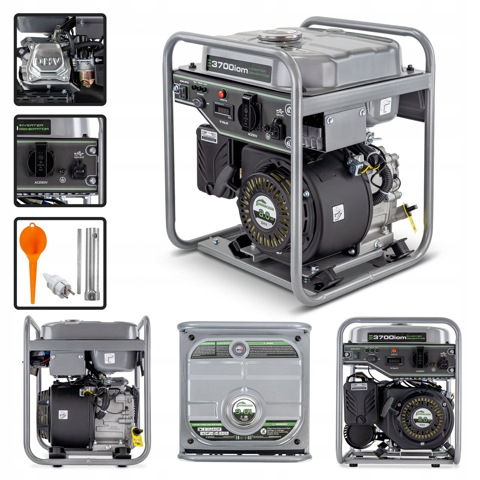 Inverter Generator Set 3,7kW 230V INVERTER Barracuda 3700 1F