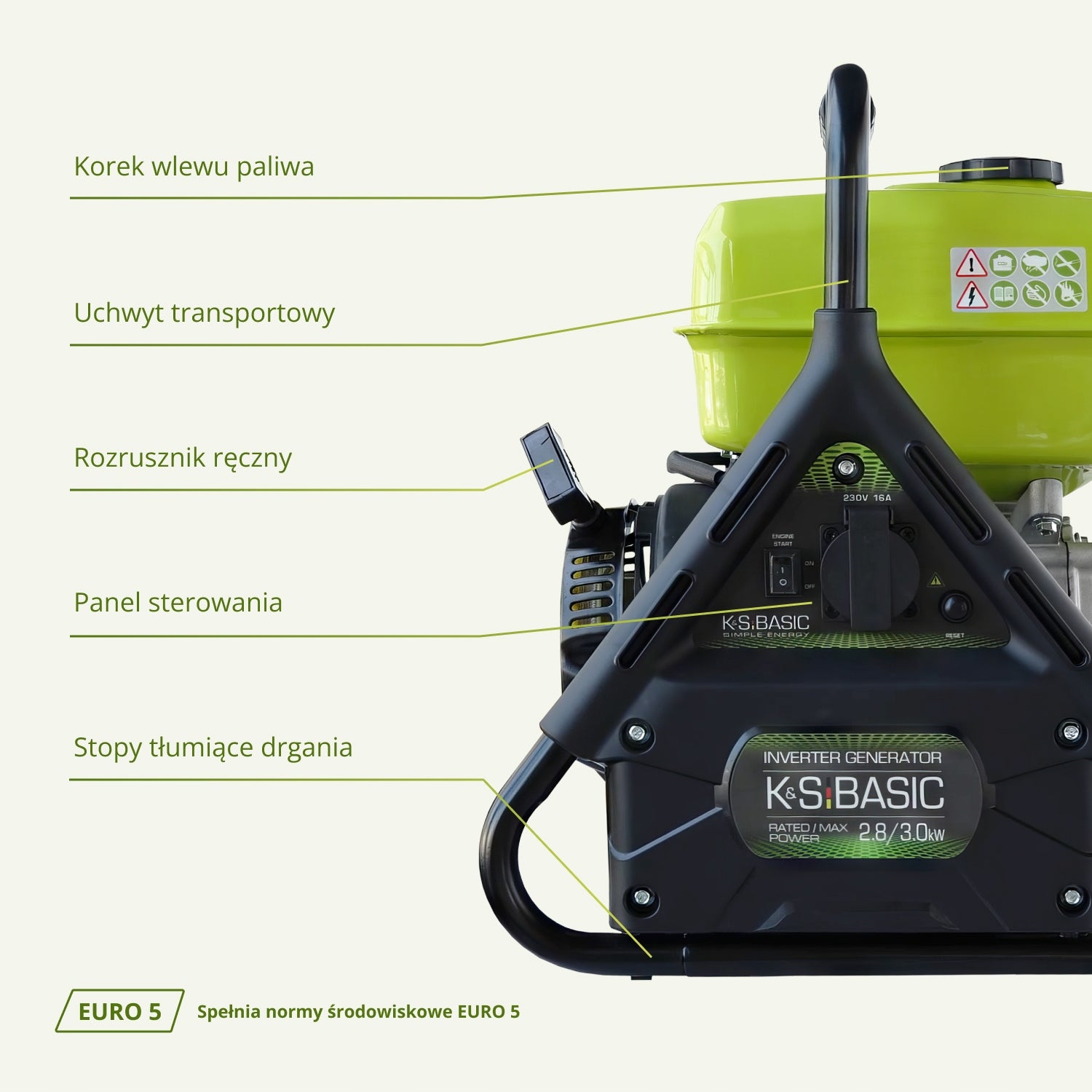 Inverter generator set - 3000 W - K&S Basic - 208 cm3 - 5.4 HP Manufacturer code KSB 31i