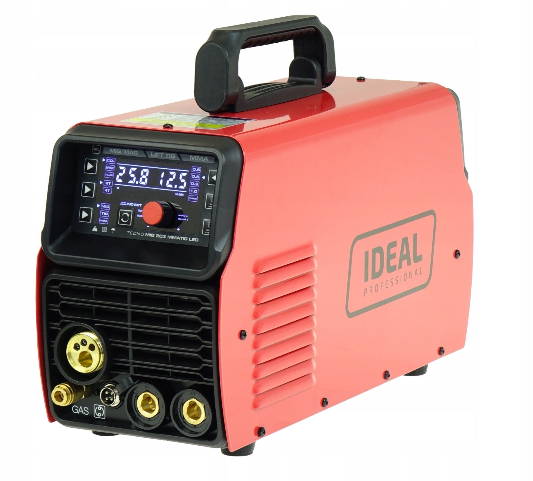 Inverter welder MIgomat IDEAL TECNOMIG 203 LED MIG/TIG/MMA TIG set Manufacturer code TMIG203