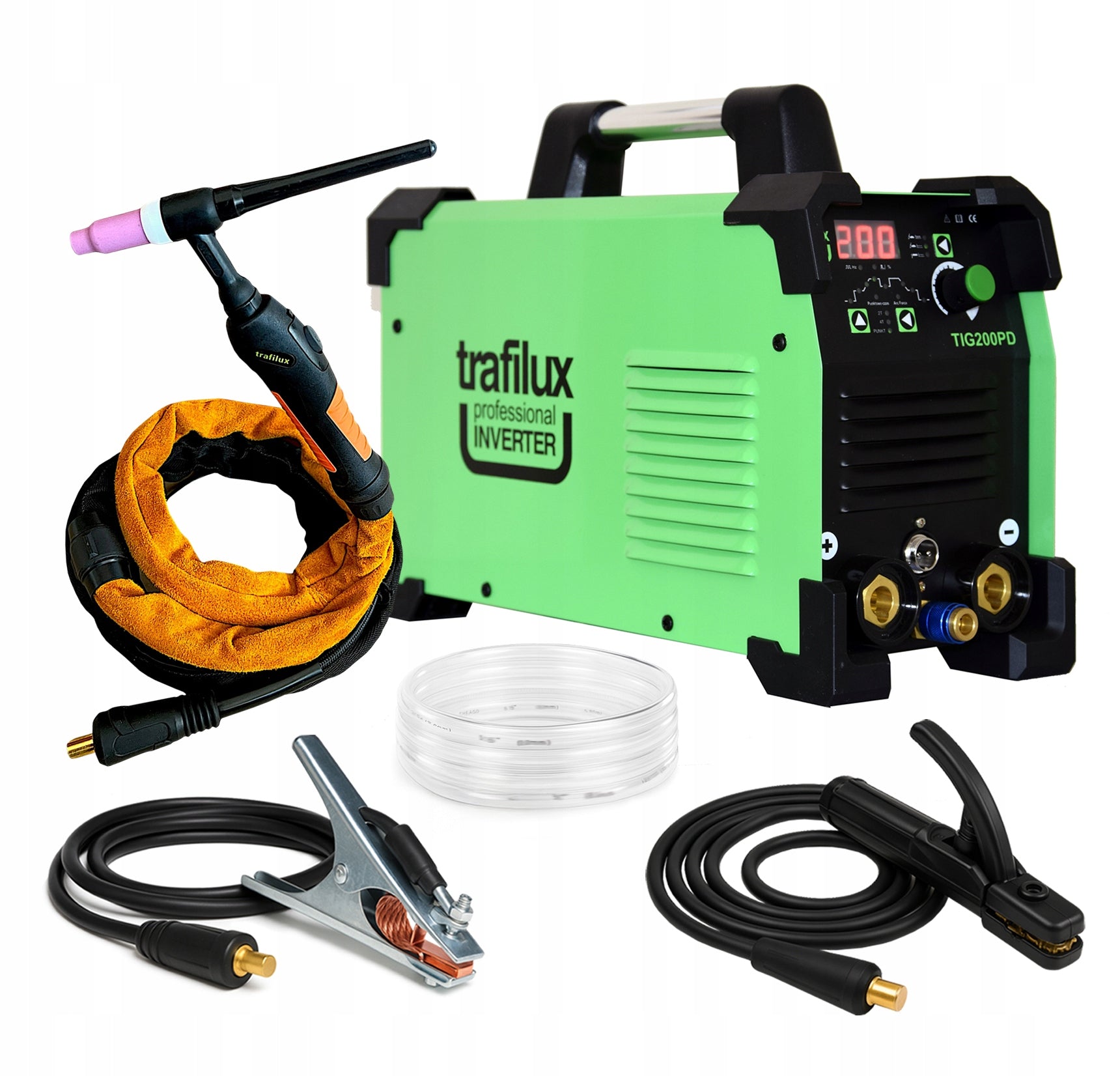 Inverter welder | TRAFILUX TIG 200 DC PULS | TIG 26/4 handle | TIG