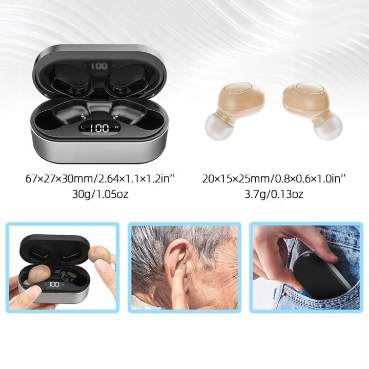 Invisible Hearing Aid Hearing Amplifier Mini CONVENIENT EFFECTIVE Manufacturer code B0F9DVK86K-PW