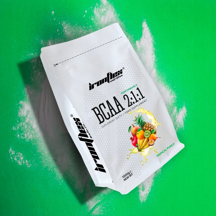 IronFlex BCAA 2:1:1 Tropical Punch 1000g Expiration date not specified