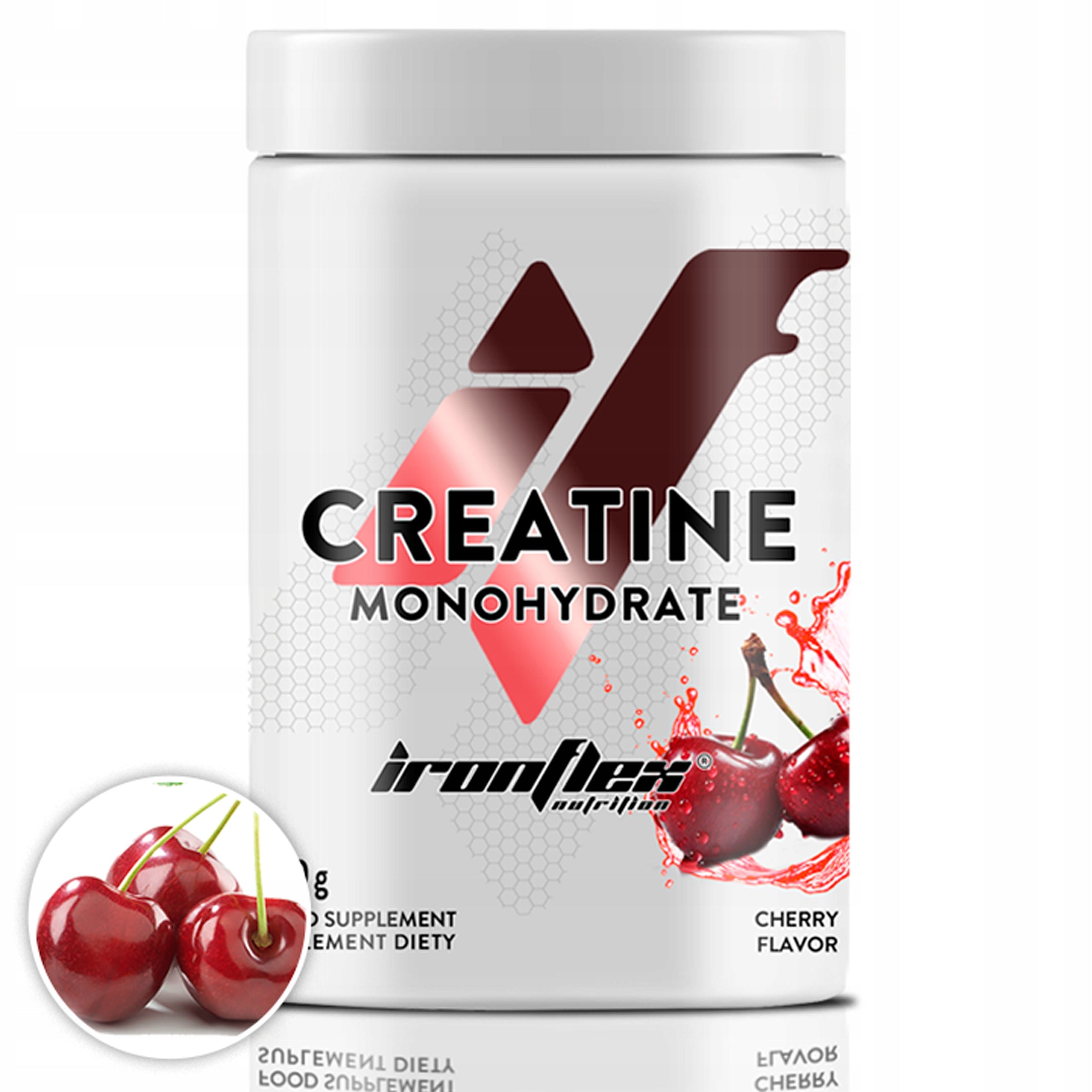 IronFlex Creatine Monohydrate Cherry Monohydrate 500 g Packaging status original