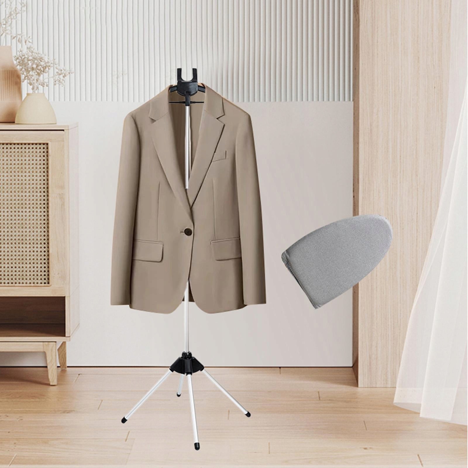 Ironing Machine Bracket Folding Handheld Garment Steamer Rack Clothes black