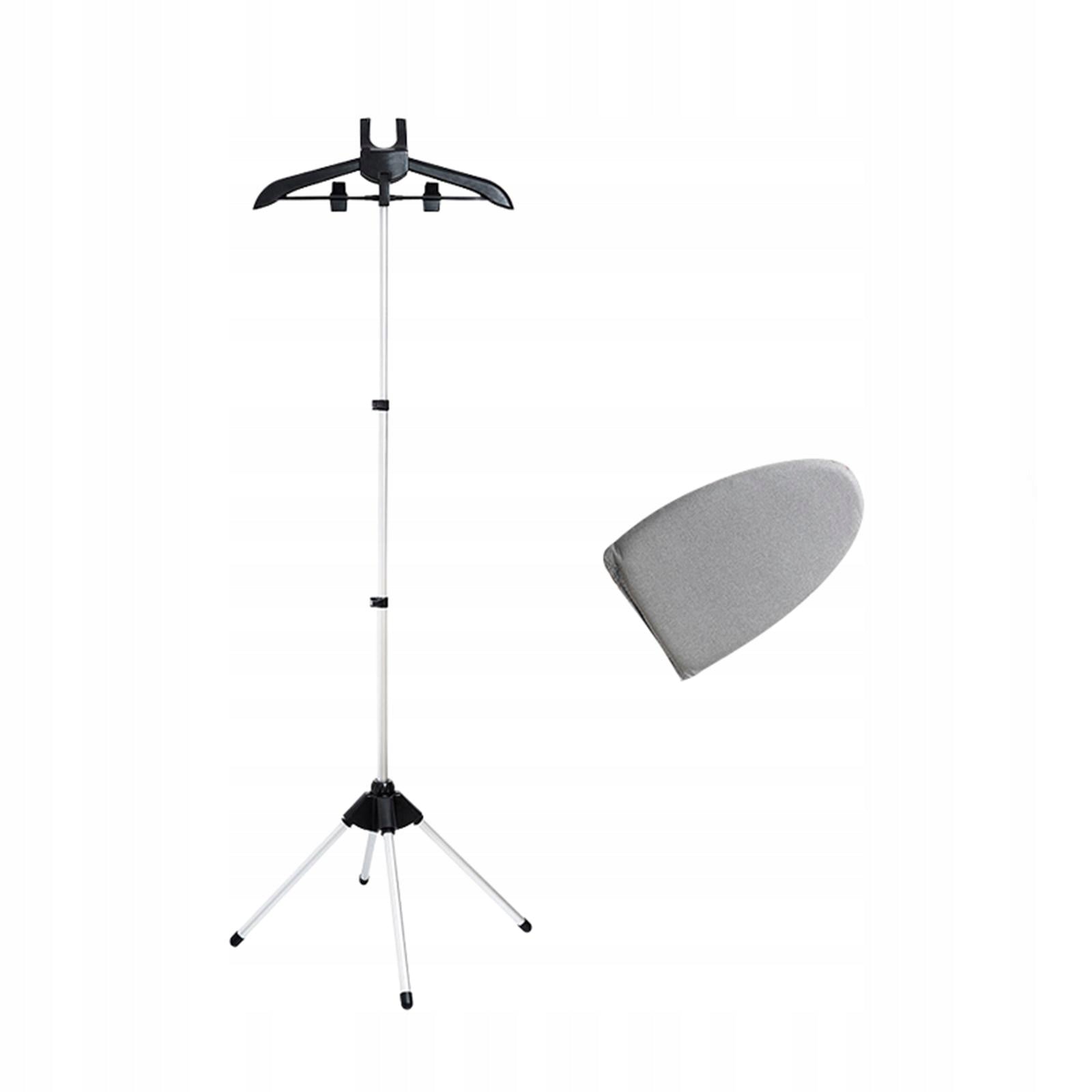 Ironing Machine Bracket with Folding Garment Steamer Rack Adjustable black Packaging status original
