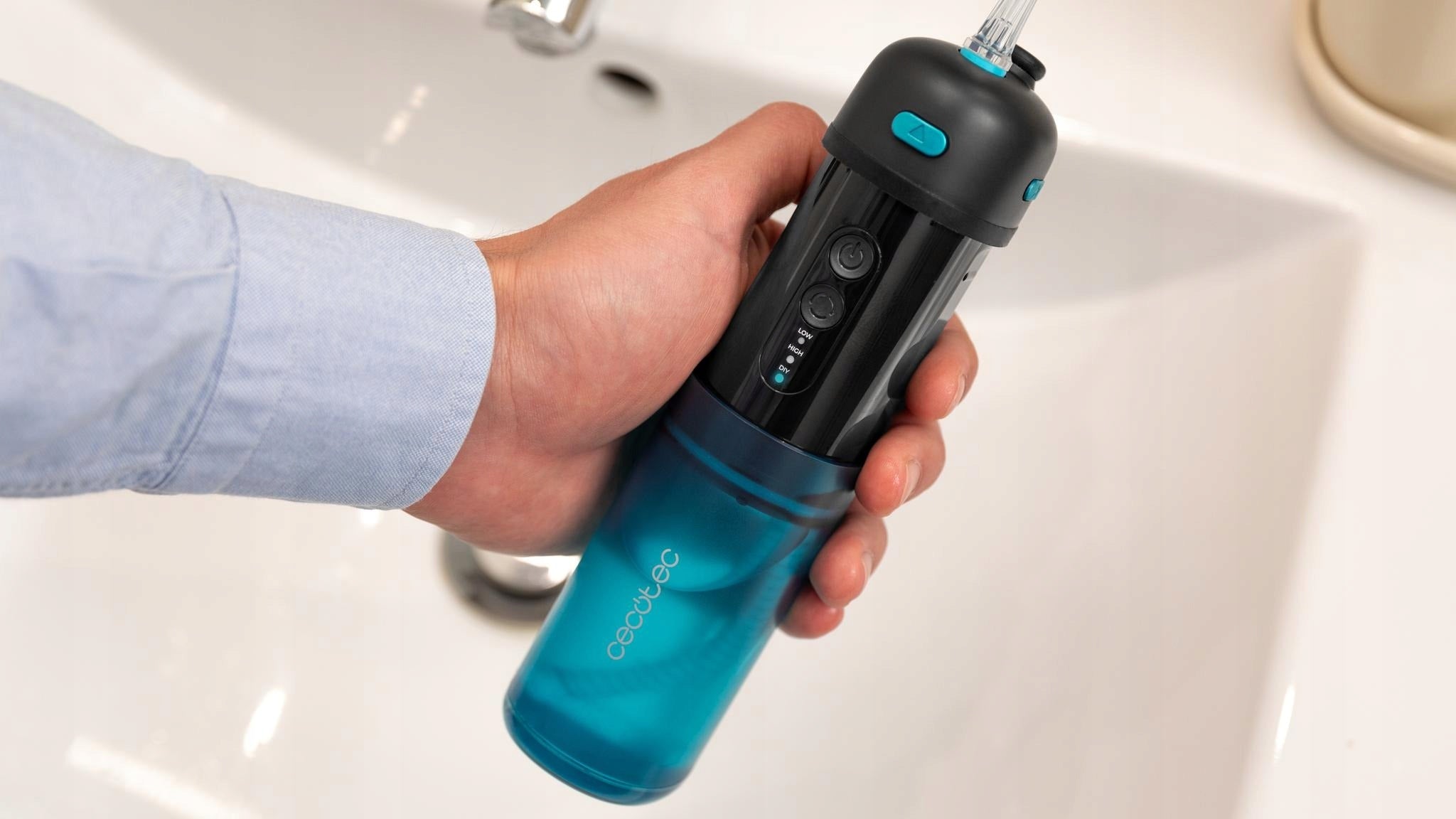 Irrigator Cecotec ToothCare Jet Splash 3 Operating Modes Black Blue IPX7 Brand Cecotec