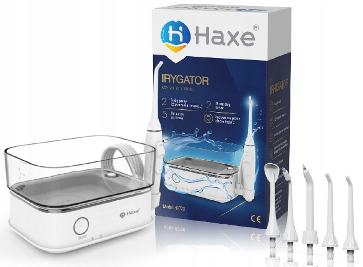 Irrigator HAXE HX720 Timer Massage 6 Tips White