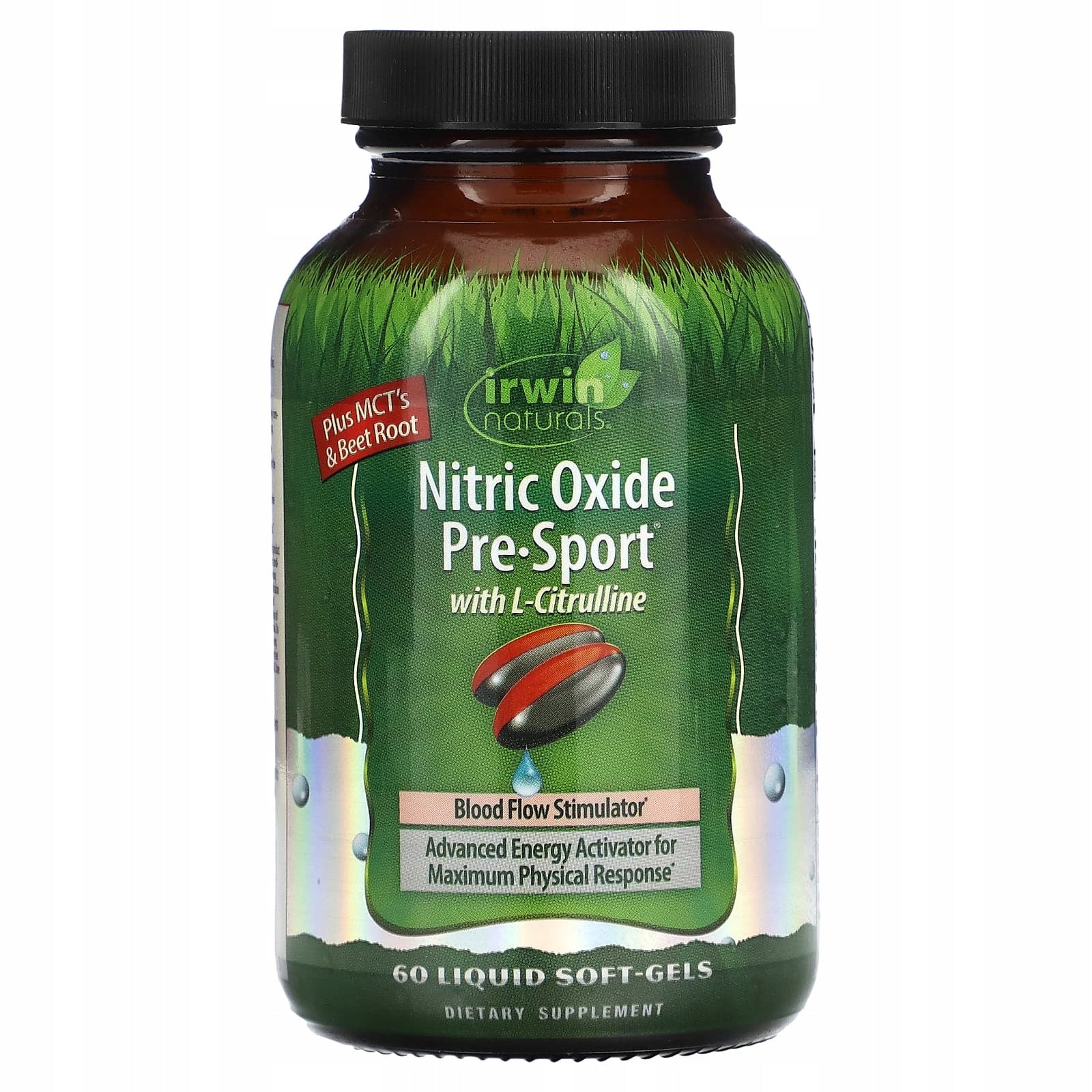 Irwin Naturals, Pre-Sport nitrogen oxide with L-citrulline, 60 soft capsules