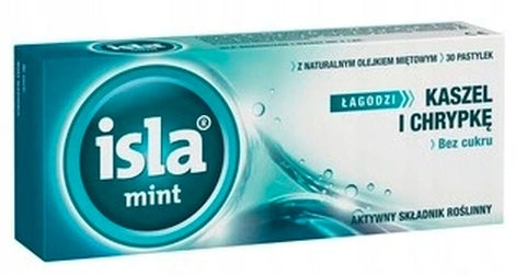 Isla Mint throat lozenges Icelandic hoarseness, 30 pcs.