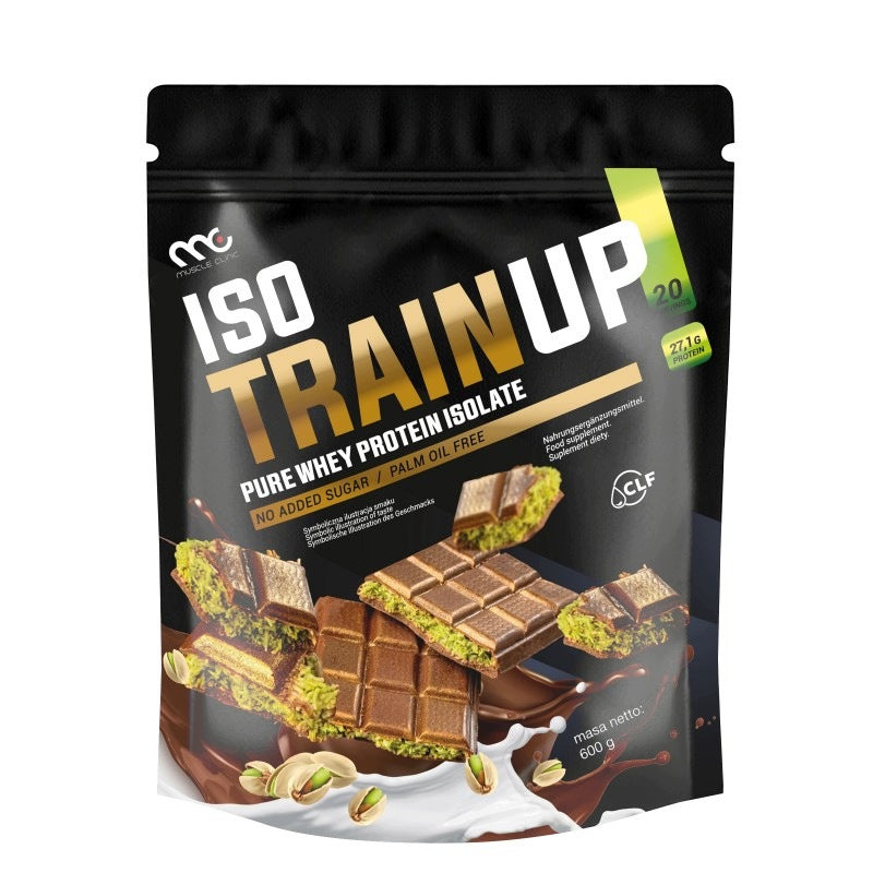 IsoTrainUp Muscle Clinic 600g Isolat Protein WPI White Chocolate Expiration date at least six months from the date of purchase