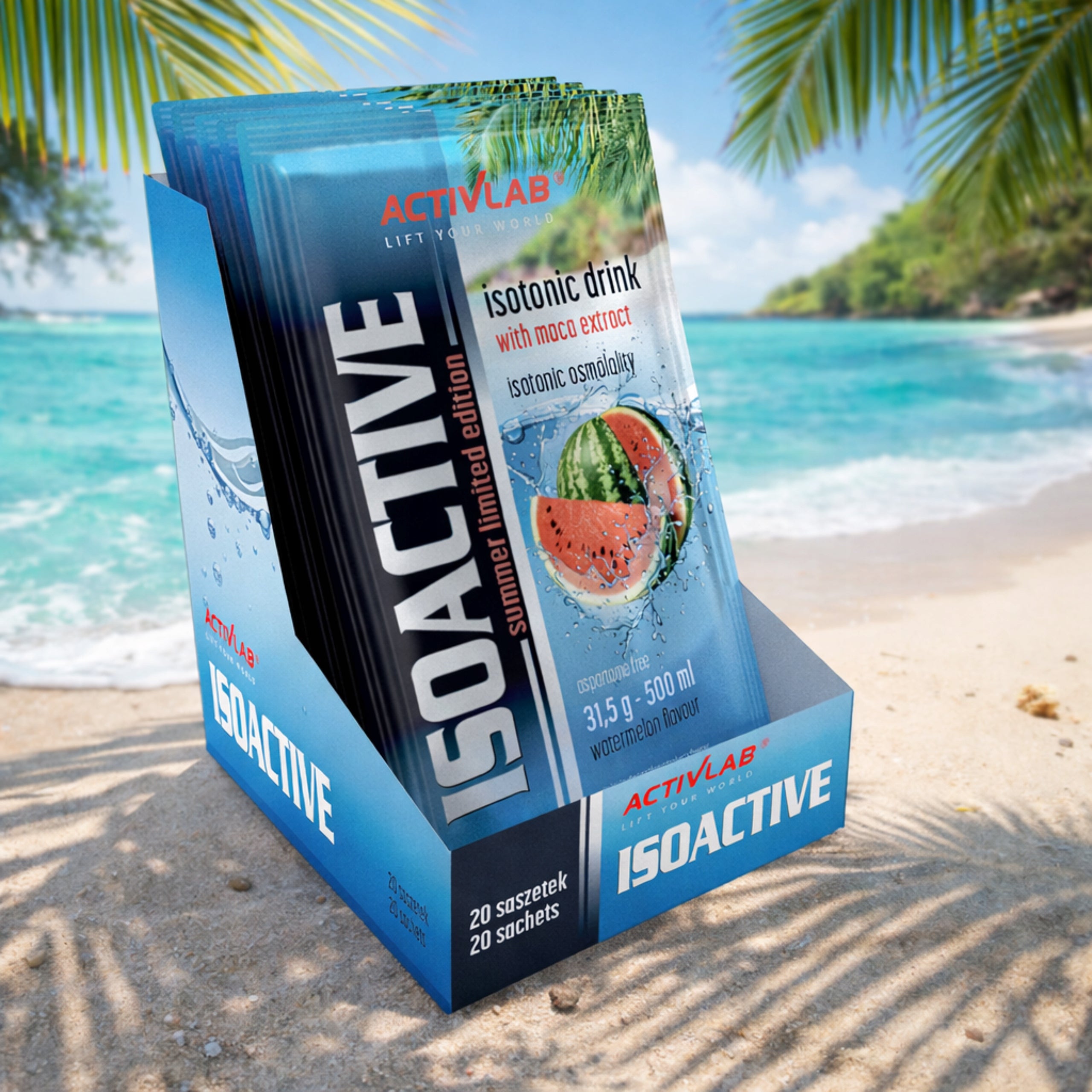 Isotonic ACTIVLAB IsoActive 20x31,5g Isotonic Drink Electrolytes Watermelon Packaging status original
