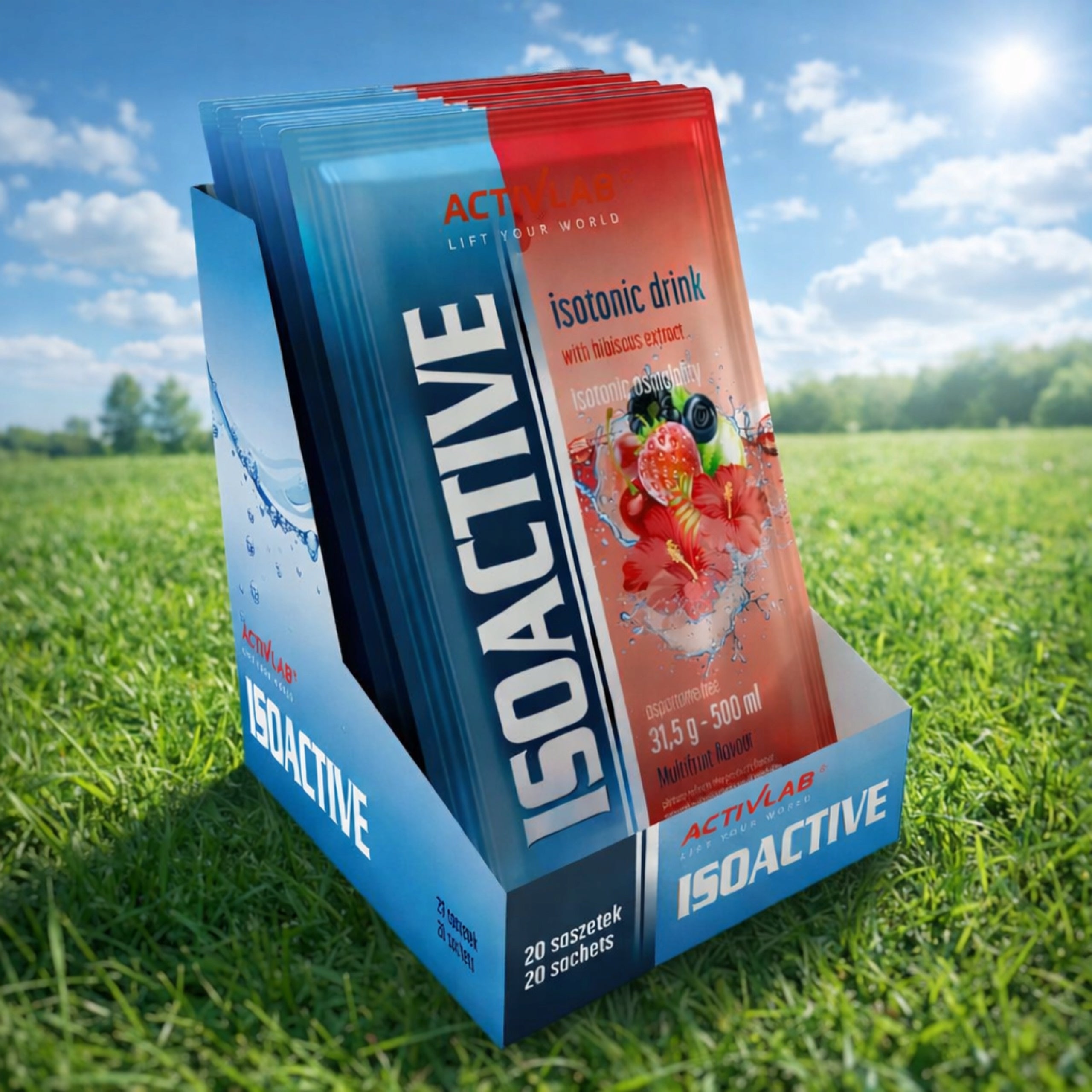 Isotonic ACTIVLAB IsoActive x20 Isotonic Drink Multifruit Electrolytes Packaging status original