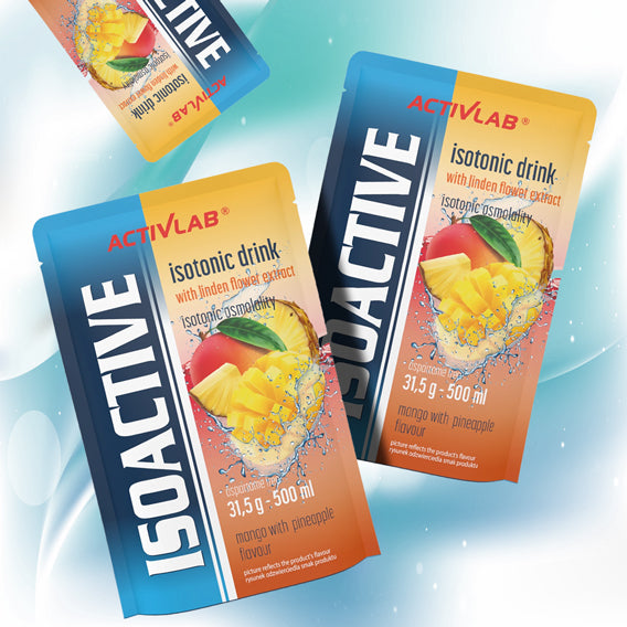 Isotonic Activlab Isoactive taste mango-ananas sachet 31,5 g per 500 ml Packaging status original