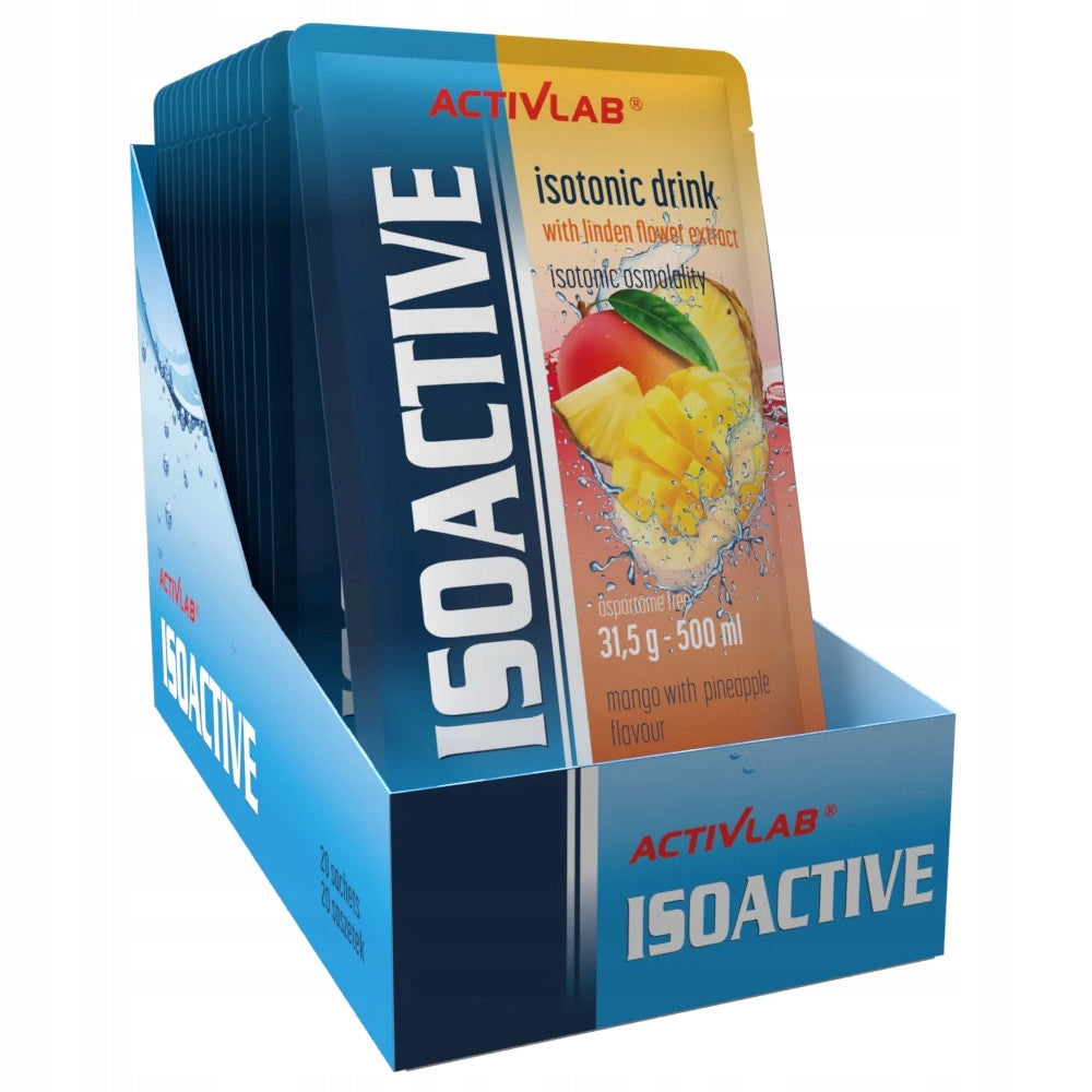 Isotonic Activlab Isoactive taste mango-ananas sachet 31,5 g per 500 ml