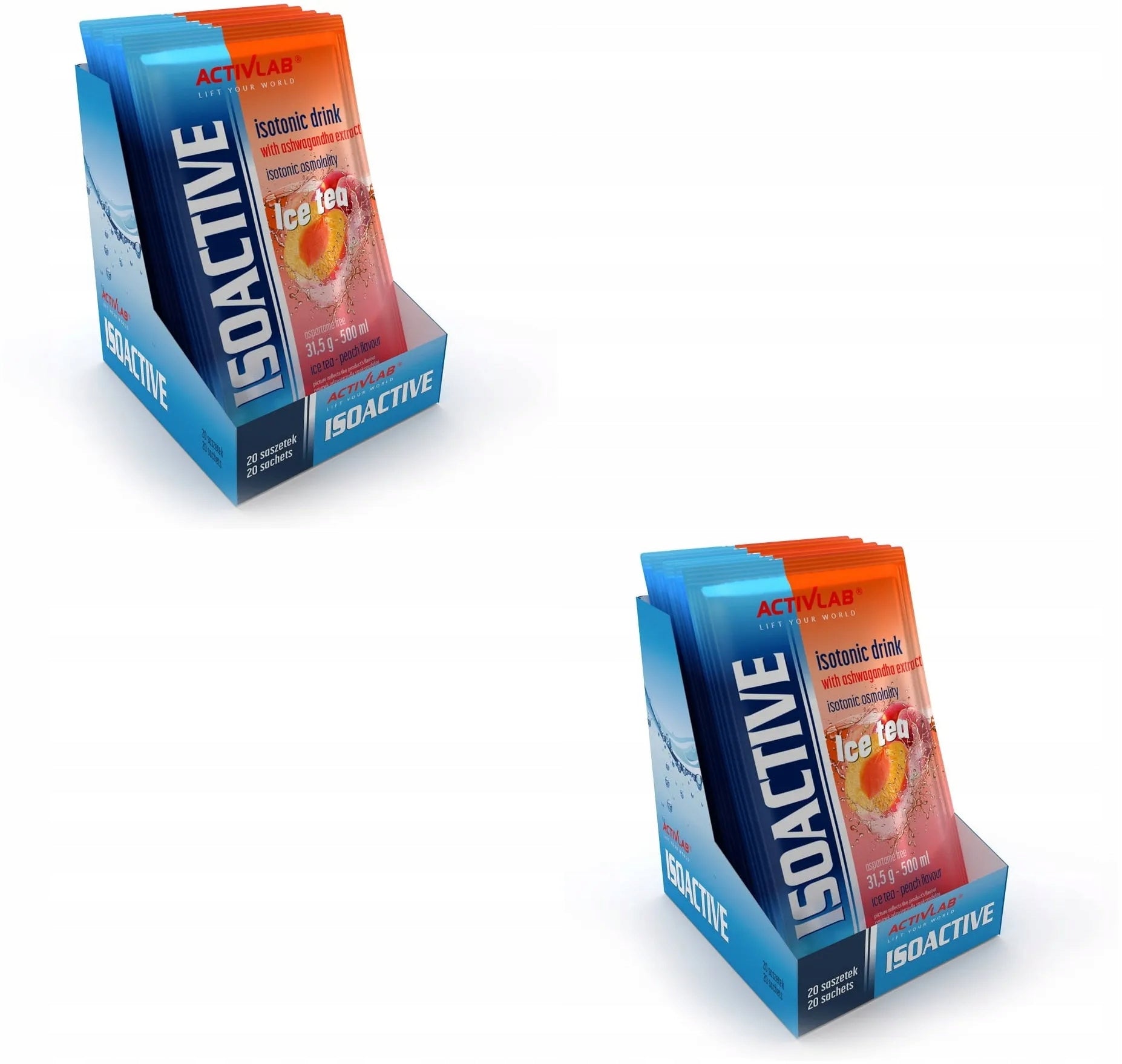 Isotonic Drink Activlab Isoactive Peach Flavour 31g