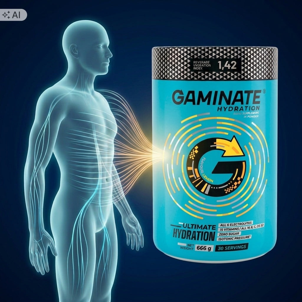Isotonic Electrolytes Without Sugar GAMINATE Hydration Lemon 30 Servings 666g Expiration date at least 1 year from the date of purchase