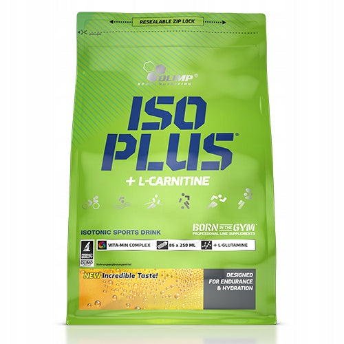 Isotonic OLIMP Iso Plus L-Carnitine 1505g Orange Electrolytes 86p Packaging status original