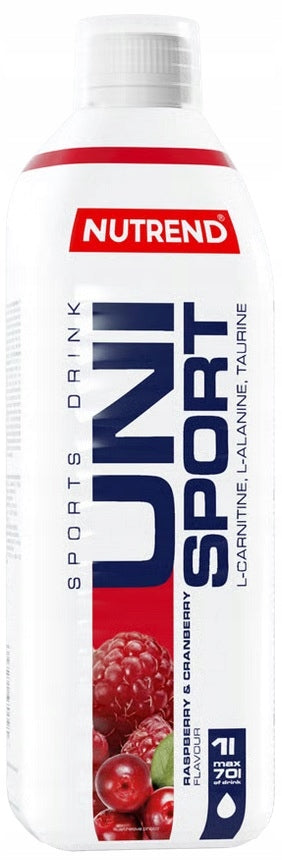 Isotonic Unisport Nutrend 1000ml raspberry-cranberry Expiration date at least six months from the date of purchase