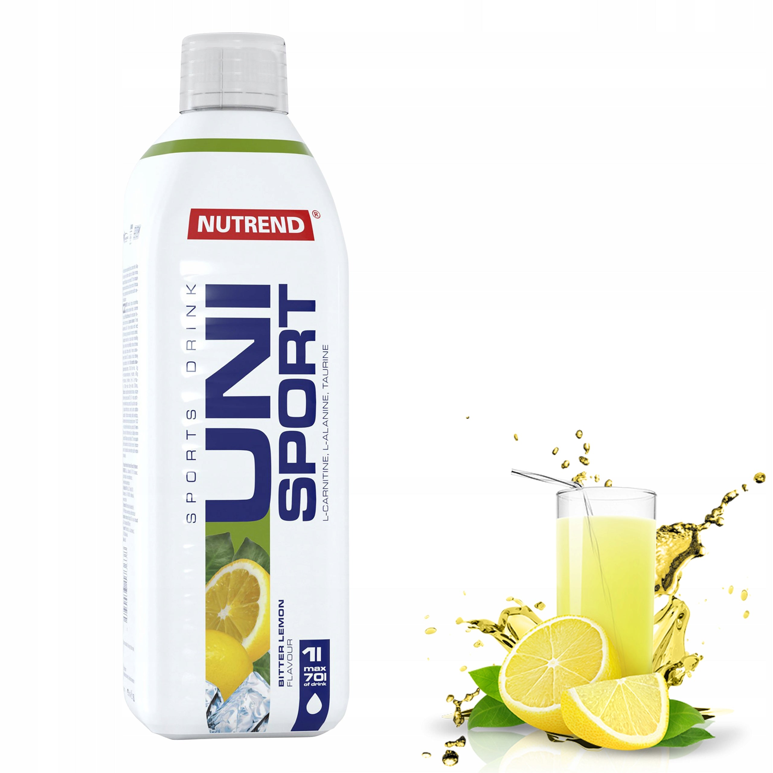 Isotonic liquid Nutrend Unisport lemon flavour 1000 ml Expiration date at least six months from the date of purchase