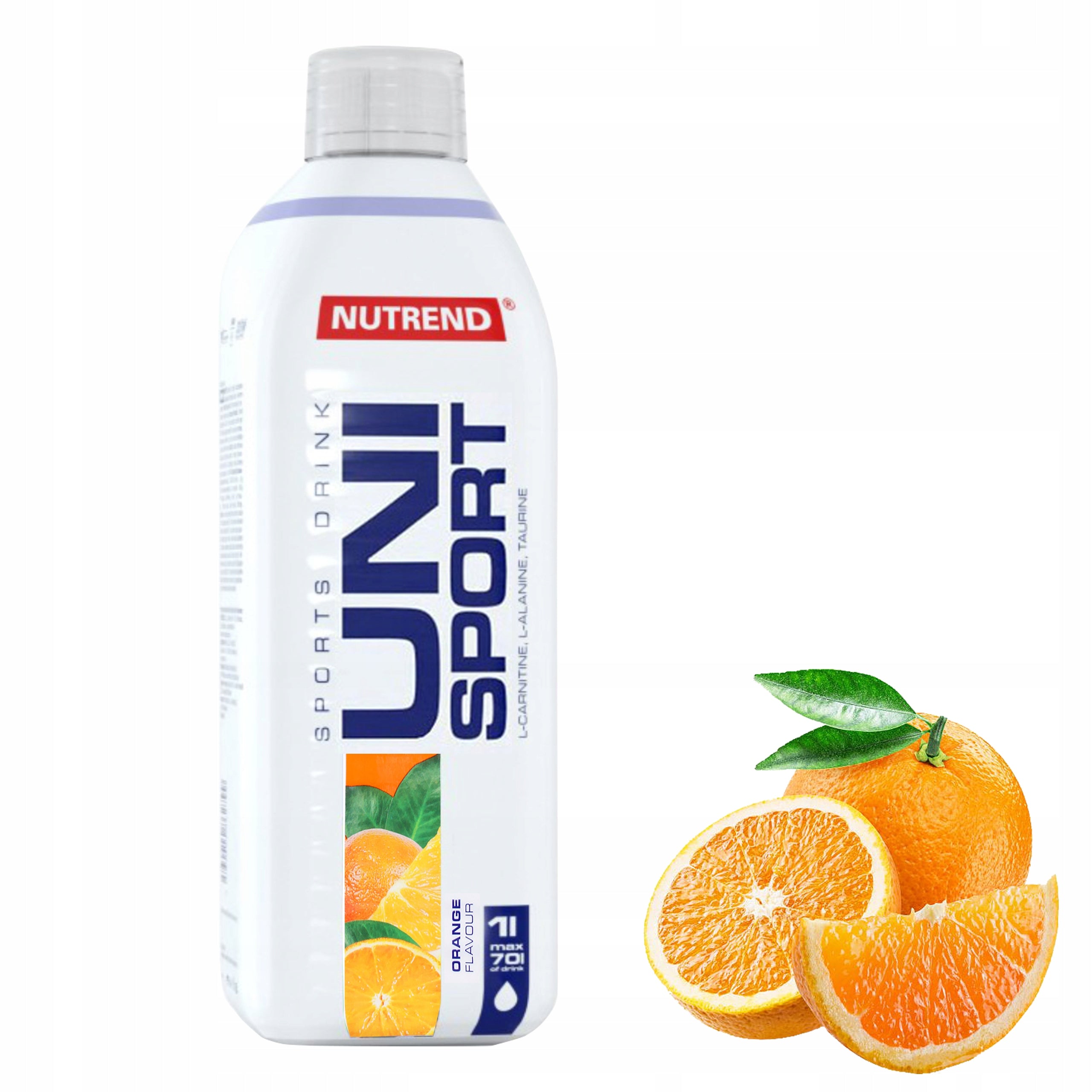 Isotonic liquid Nutrend Unisport orange flavour 1000 ml Expiration date at least six months from the date of purchase
