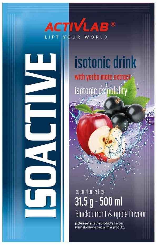 Isotonic sachet Activlab Isoactive Isotonic functional taste black