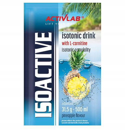 Isotonic sachet Activlab Isoactive pineapple flavor 31 g 1 pc. Packaging status original